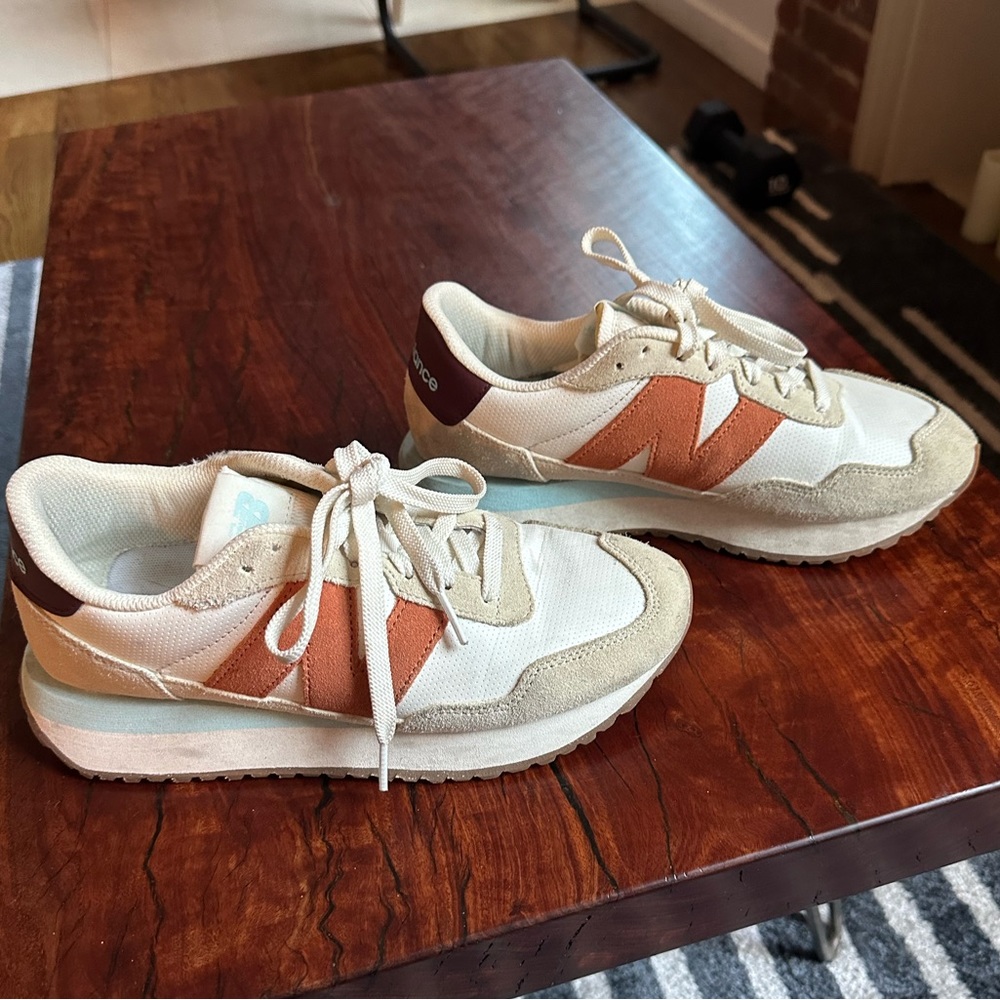 New Balance sneakers - white, blue, orange